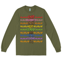Army Green one hundred days of school and still loving it! Long Sleeve Tee - Artiststas