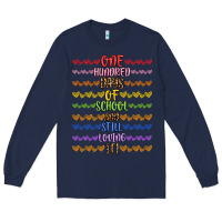 Navy one hundred days of school and still loving it! Long Sleeve Tee - Artiststas
