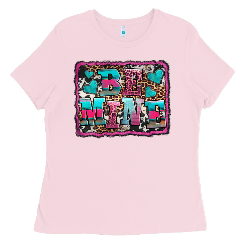 Be Mine Western Valentine's Day Ladies Tee by AdoDesignShop | Teevron