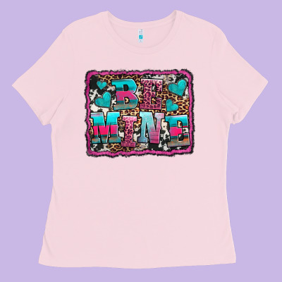 Be Mine Western Valentine's Day Ladies Tee Designed By Adodesignshop