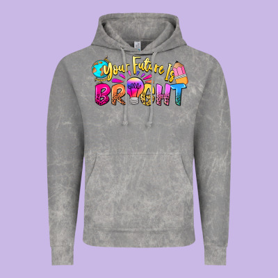 Your Future Is Bright Vintage Hoodie Designed By Nancycooperartshop