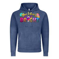 Vintage Denim your future is bright Vintage Hoodie - NancyCooperArtShop