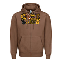 Chestnut Game day yellow and black team color Zipper Hoodie - HowdyJamesFarm