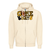 Sandshell Game day yellow and black team color Zipper Hoodie - HowdyJamesFarm