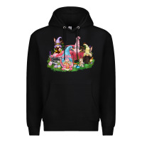 Black Easter gnomies truck  Easter Day Premium Hoodie - CowGirlArtShop
