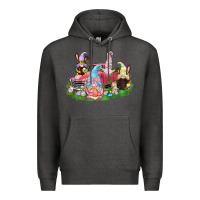 Charcoal Heather Easter gnomies truck  Easter Day Premium Hoodie - CowGirlArtShop