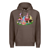 Coffee Easter gnomies truck  Easter Day Premium Hoodie - CowGirlArtShop
