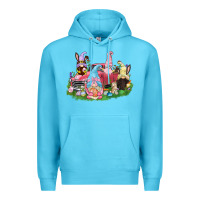 Ocean Blue Easter gnomies truck  Easter Day Premium Hoodie - CowGirlArtShop