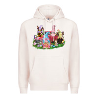 Pale Pink Easter gnomies truck  Easter Day Premium Hoodie - CowGirlArtShop