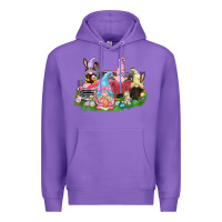 Purple Easter gnomies truck  Easter Day Premium Hoodie - CowGirlArtShop