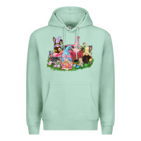 Seafoam Easter gnomies truck  Easter Day Premium Hoodie - CowGirlArtShop