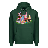 Sports Green Easter gnomies truck  Easter Day Premium Hoodie - CowGirlArtShop