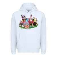 White Easter gnomies truck  Easter Day Premium Hoodie - CowGirlArtShop