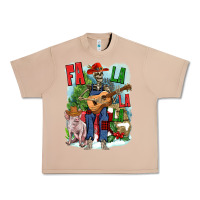 Burro Fa la la la skeleton farm Urban Heavy Tee - NancyCooperArtShop
