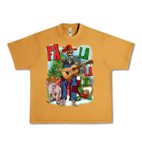 Peanut Butter Fa la la la skeleton farm Urban Heavy Tee - NancyCooperArtShop