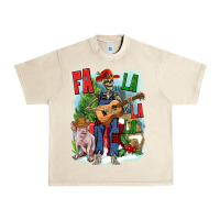 Sandshell Fa la la la skeleton farm Urban Heavy Tee - NancyCooperArtShop