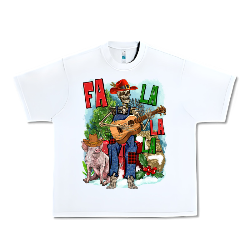Fa La La La Skeleton Farm Urban Heavy Tee by NancyCooperArtShop | Teevron