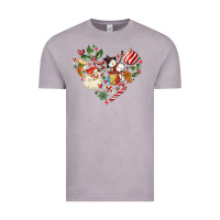 Vintage Zinc christmas heart Vintage Tee - MaliasSmallBusiness