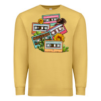 Antique Gold 90s country caassette tapes Premium Sweatshirt - OliviaCreatesArt