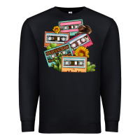 Black 90s country caassette tapes Premium Sweatshirt - OliviaCreatesArt