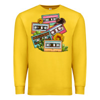 Lemon 90s country caassette tapes Premium Sweatshirt - OliviaCreatesArt
