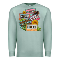 Seafoam 90s country caassette tapes Premium Sweatshirt - OliviaCreatesArt
