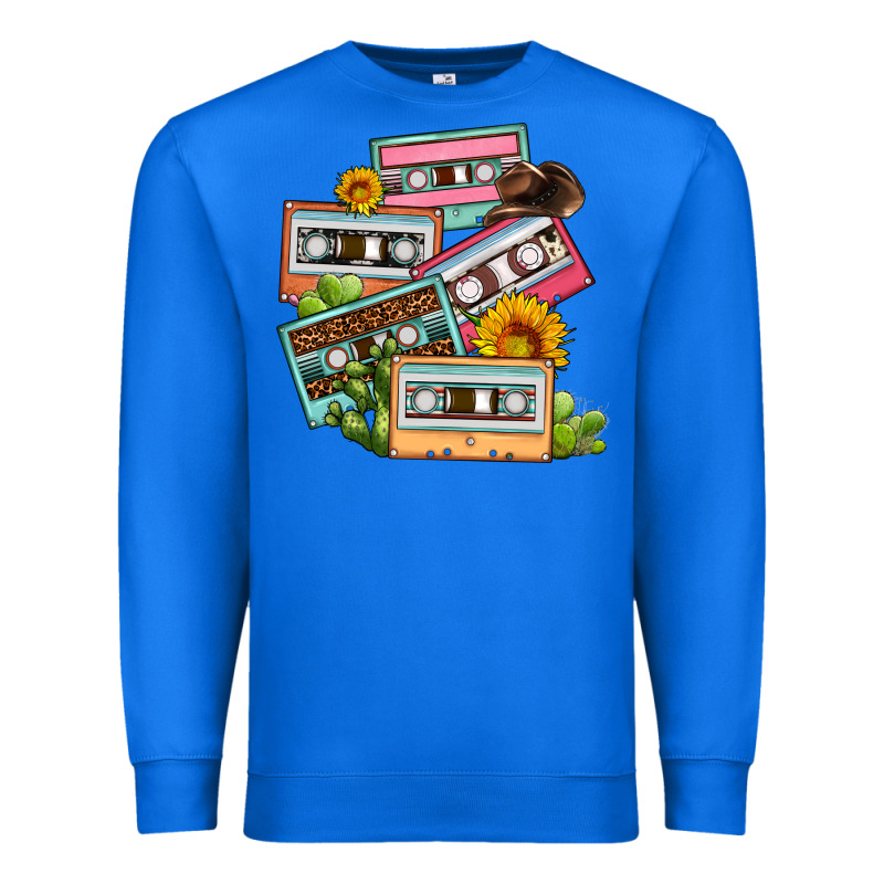 90s Country Caassette Tapes Premium Sweatshirt by OliviaCreatesArt | Teevron