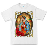 White our lady of guadalupe frame Premium Tee - BarkalooDesign