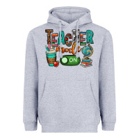 Heather Grey teacher mode on Heavyweight Hoodie - OliviaCreatesArt