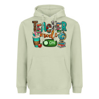 Matcha teacher mode on Heavyweight Hoodie - OliviaCreatesArt