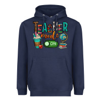 Navy teacher mode on Heavyweight Hoodie - OliviaCreatesArt