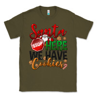 Army Green Santa here we have cookies Classic Tee - NancyCooperArtShop