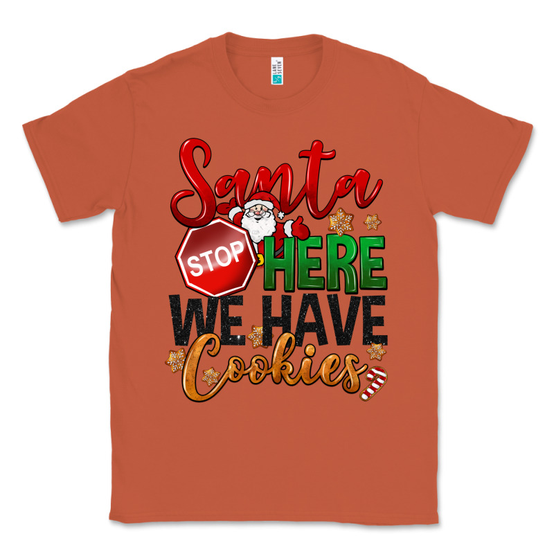 Santa Here We Have Cookies Classic Tee by NancyCooperArtShop | Teevron