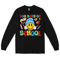 Black 100 days of school Long Sleeve Tee - Artiststas