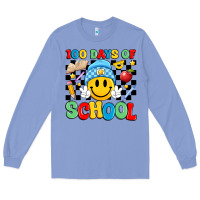 Colony Blue 100 days of school Long Sleeve Tee - Artiststas