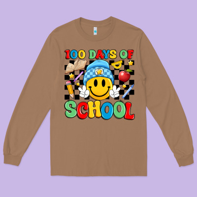 100 Days Of School Long Sleeve Tee Designed By Artiststas