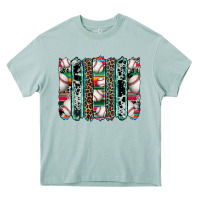 Arona baseball serape cowhide turquoise leopard glitter  brushstrokes Heavy Core Tee - Artiststas