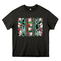 Asphalt baseball serape cowhide turquoise leopard glitter  brushstrokes Heavy Core Tee - Artiststas