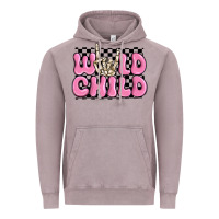 Vintage Zinc wild child pink skeleton Vintage Hoodie - MaliasSmallBusiness