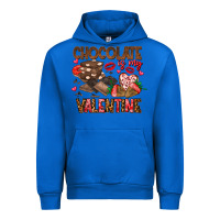 Cobalt Chcolate is my Valentine Urban Hoodie - CowhideDigitalArt