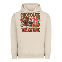 Pigment French Oak Chcolate is my Valentine Urban Hoodie - CowhideDigitalArt