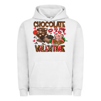 Pigment Lunar Rock Chcolate is my Valentine Urban Hoodie - CowhideDigitalArt