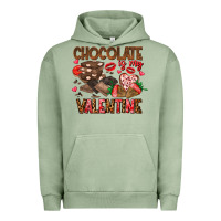 Pigment Oil Green Chcolate is my Valentine Urban Hoodie - CowhideDigitalArt