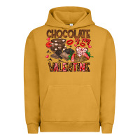 Pigment Peanut Butter Chcolate is my Valentine Urban Hoodie - CowhideDigitalArt