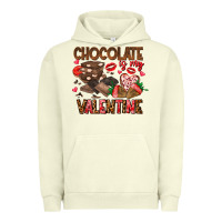 Pigment Pistachio Chcolate is my Valentine Urban Hoodie - CowhideDigitalArt