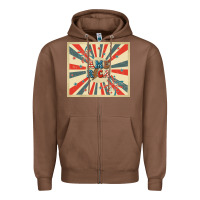 Chestnut retro america Zipper Hoodie - TumblerDesignByShophia