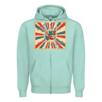 Seafoam retro america Zipper Hoodie - TumblerDesignByShophia