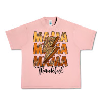 Salmon Thankful Mama Urban Heavy Tee - MaliasSmallBusiness