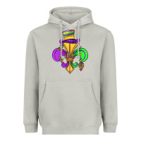 Moon Dust fleur de lis Heavyweight Hoodie - OliviaCreatesArt