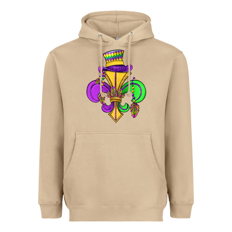 Fleur De Lis Heavyweight Hoodie by OliviaCreatesArt | Teevron